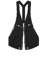 Rick Owens X Bonotto Bauhaus Vest in Black, view 1, click to view large image.
