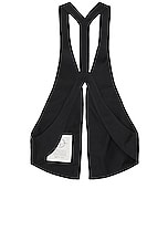 Rick Owens X Bonotto Bauhaus Vest in Black, view 2, click to view large image.