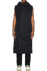 Rick Owens Hooded Liner Jacket in Black, view 3, click to view large image.
