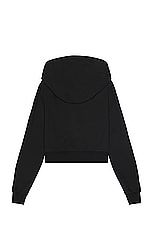 Rick Owens Edfu Hooded Jacket in Black, view 2, click to view large image.