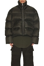 Rick Owens Turtle Jacket in Forest, view 3, click to view large image.