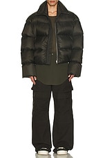 Rick Owens Turtle Jacket in Forest, view 4, click to view large image.