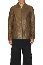 Rick Owens Brad Jacket in Bean, view 3, click to view large image.