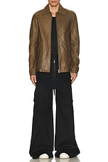 Rick Owens Brad Jacket in Bean, view 4, click to view large image.