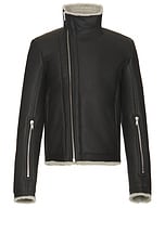 Rick Owens Bauhaus Jacket in Black & Pearl | FWRD