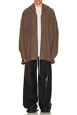 Rick Owens Jumbo Hooded Peter in Fawn, view 4, click to view large image.