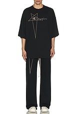Rick Owens X Champion Dietrich Drawstring Pant in Black & Natural, view 6, click to view large image.
