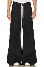 Rick Owens Cargobelas Pant in Black, view 4, click to view large image.