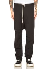 Rick Owens Drawstring Long Trousers in Black | FWRD