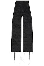 Rick Owens Dirt Cooper Trouser in Black, view 2, click to view large image.