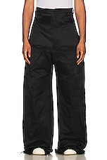 Rick Owens Dirt Cooper Trouser in Black, view 3, click to view large image.