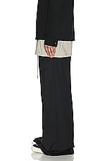 Rick Owens Wide Bela Pant in Black, view 4, click to view large image.