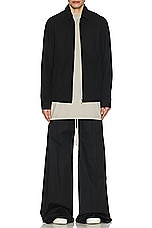 Rick Owens Wide Bela Pant in Black, view 5, click to view large image.