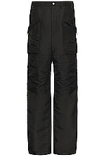 Rick Owens Stefan Cargo Pant in Black, view 1, click to view large image.