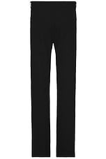 Rick Owens Jim Cut Pant in Black, view 2, click to view large image.