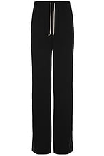 Rick Owens Lido Track Pant in Black, view 1, click to view large image.