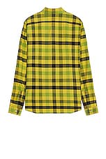 Rick Owens Work Shirt in Acid Plaid, view 2, click to view large image.