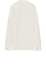 Rick Owens X Bonotto Office Shirt in Milk, view 2, click to view large image.