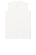Rick Owens Splintered Tarp T in Milk, view 2, click to view large image.