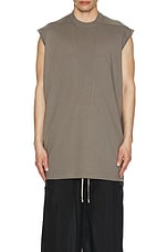 Rick Owens Splintered Tarp T in Dust, view 4, click to view large image.