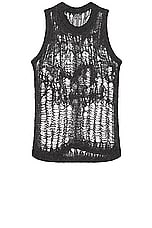 Rick Owens Spider Tank in Dark Dust, view 1, click to view large image.