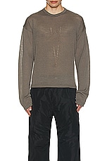 Rick Owens Penta Pull T in Dust, view 3, click to view large image.