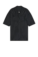 Rick Owens Magnum Tommy Shirt in Black, view 1, click to view large image.