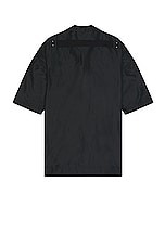 Rick Owens Magnum Tommy Shirt in Black, view 2, click to view large image.