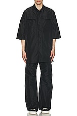 Rick Owens Magnum Tommy Shirt in Black, view 4, click to view large image.