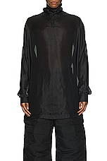 Rick Owens Jumbo Tabard Top in Black, view 3, click to view large image.
