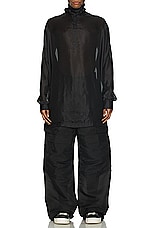 Rick Owens Jumbo Tabard Top in Black, view 4, click to view large image.