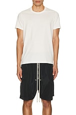 Rick Owens Short Level T in Milk, view 3, click to view large image.