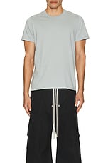 Rick Owens Short Level T in Pale Blue, view 3, click to view large image.