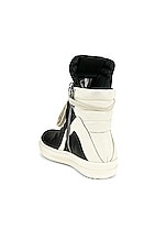 Rick Owens Geobasket in Black & Milk, view 3, click to view large image.