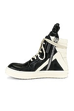 Rick Owens Geobasket in Black & Milk, view 5, click to view large image.
