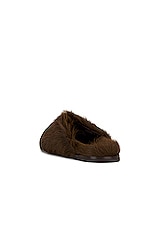 Rick Owens Pony Slide Granolas In Brown in Brown, view 3, click to view large image.