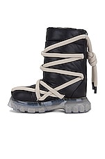 Rick Owens Lunar Tractor Boot In Black &amp; Clear in Black & Clear, view 5, click to view large image.