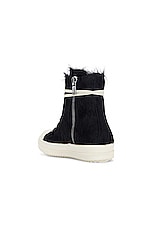 Rick Owens High Pony Sneaker In Black &amp; Milk in Black & Milk, view 3, click to view large image.