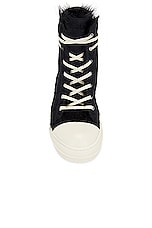Rick Owens High Pony Sneaker In Black &amp; Milk in Black & Milk, view 4, click to view large image.