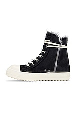 Rick Owens High Pony Sneaker In Black &amp; Milk in Black & Milk, view 5, click to view large image.