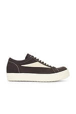 Rick Owens Vintage Sneaker In Black &amp; Milk in Black & Milk, view 1, click to view large image.