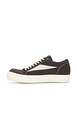 Rick Owens Vintage Sneaker In Black &amp; Milk in Black & Milk, view 5, click to view large image.