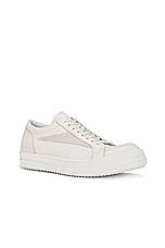Rick Owens Vintage Sneaker in Milk, view 2, click to view large image.