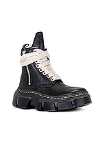 Rick Owens x Dr. Martens 1460 DMXL Jumbo Lace Boot in Black, view 2, click to view large image.