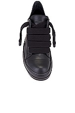 Rick Owens Low Sneaker in Black, view 4, click to view large image.