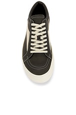 Rick Owens Vintage Sneaks in Forest, Milk & Milk, view 4, click to view large image.