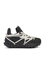Rick Owens x Moncler Trailgrip Megalace Sneakers in Black | FWRD
