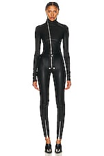 Rick Owens Gary Catsuit in Black, view 1, click to view large image.