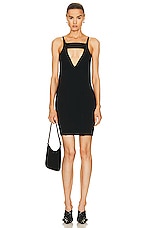 Rick Owens Sling Mini Dress in Black, view 1, click to view large image.
