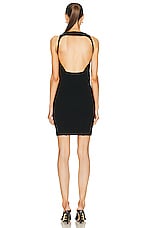 Rick Owens Sling Mini Dress in Black, view 3, click to view large image.